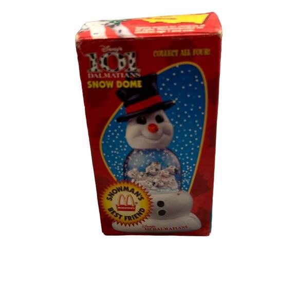 Vintage 1996 McDonald's Snowman's Best Friend 101 Dalmations Snow Globe 5" - Picture 3 of 3